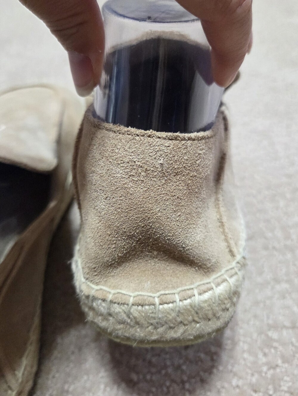 Coach Men's Reilly Espadrilles in a taupe suede colorway Mens Size 11.5D Slip On - Picture 8 of 14